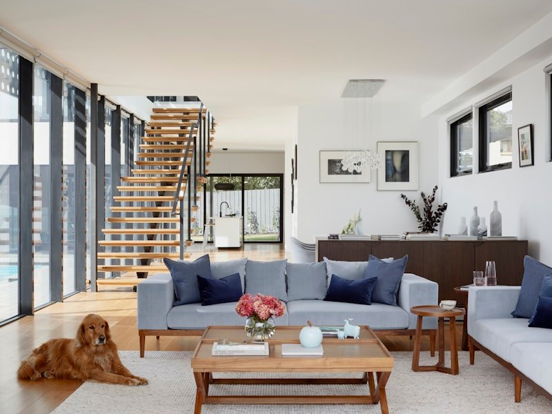 Metal clad modern grey home
