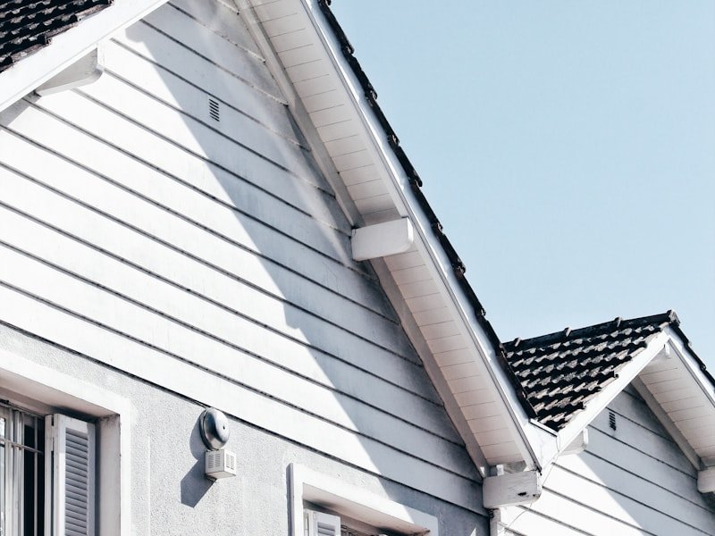 Soffit fascia and eaves trim detail